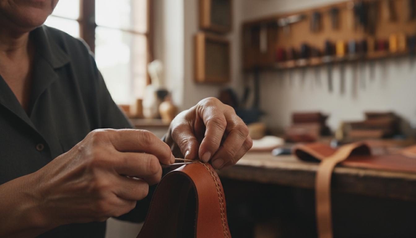 Manos artesanas trabajando